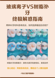 重庆补牙材料有哪几种？牙医详解复合树脂和玻璃离子的优缺点